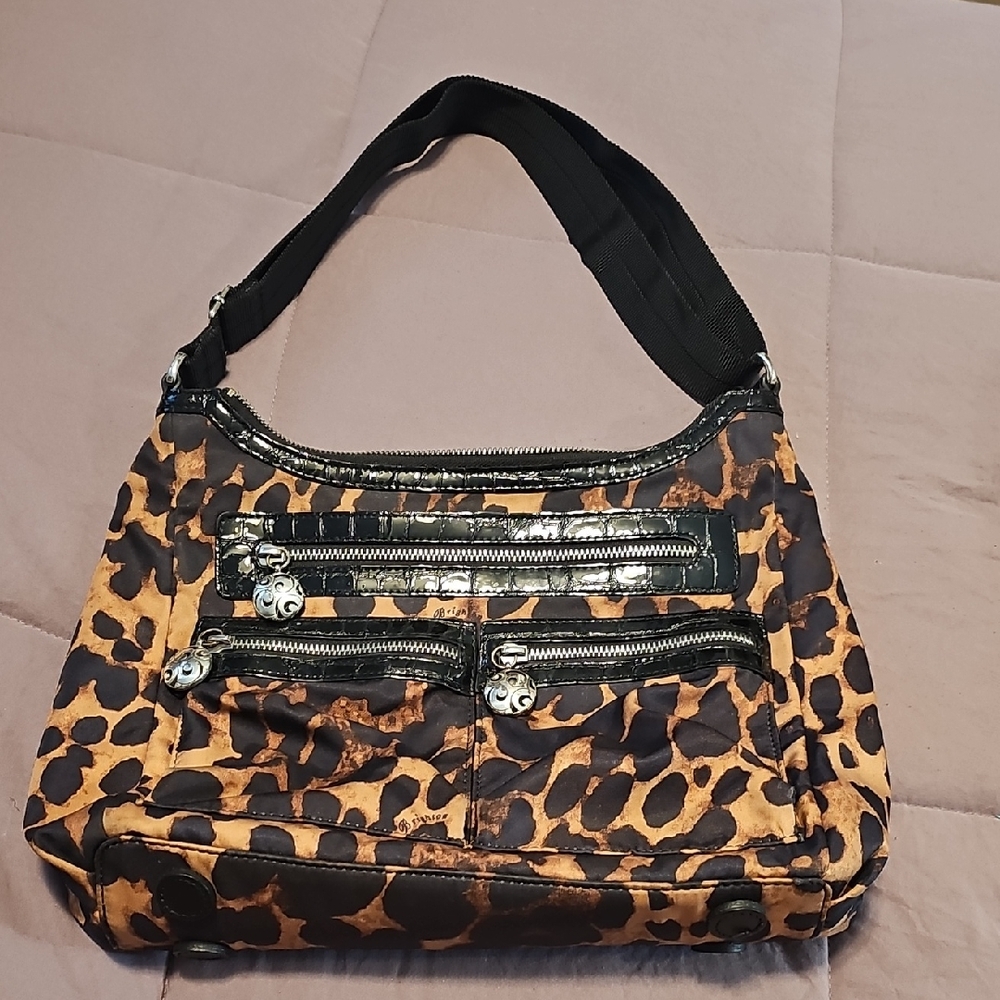 Brighton Leopard Print Crossbody Bag